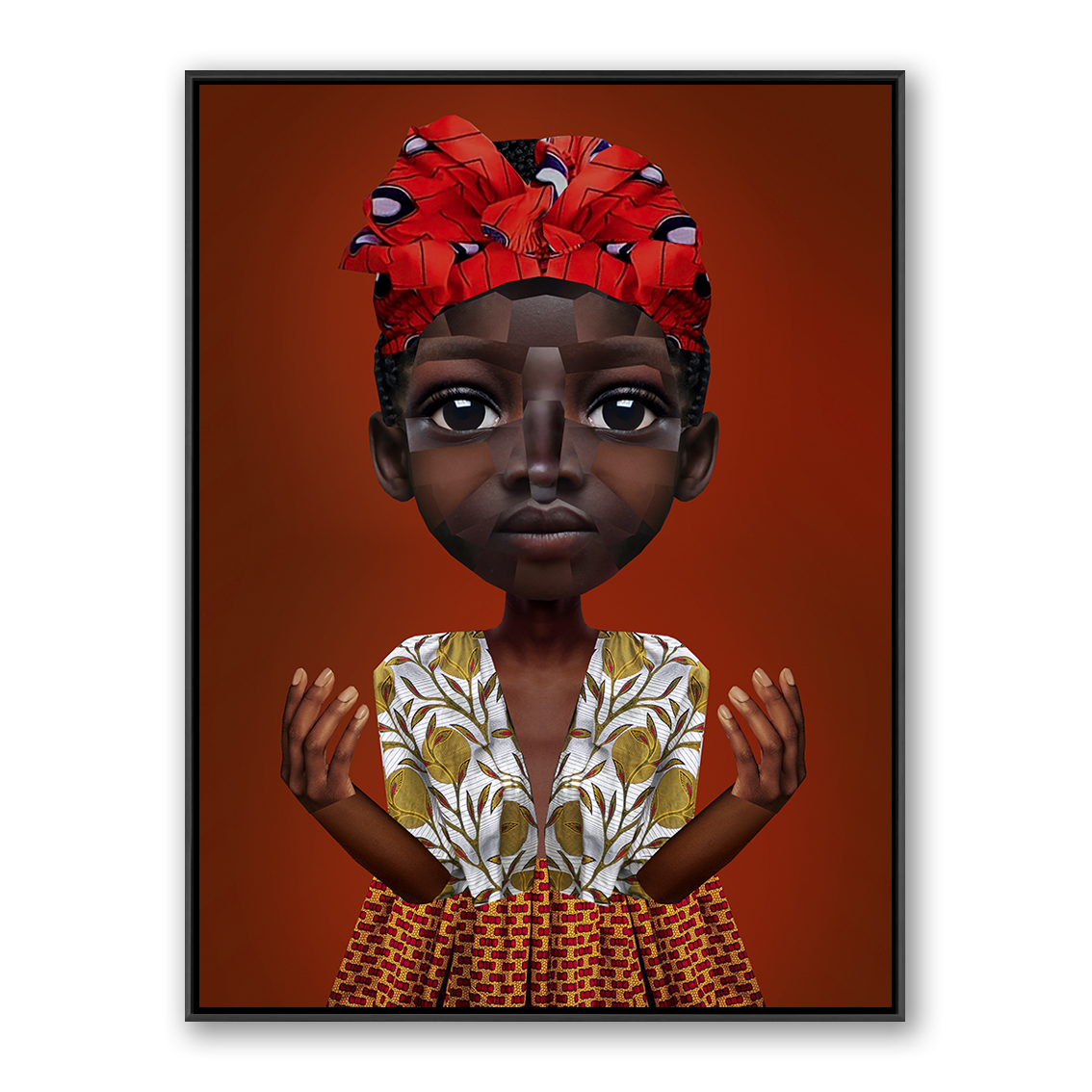 Adama With Frame - Barbara van den Berg - Adama with frame - putin als baby